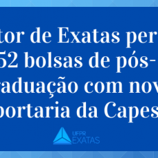 Setor de Exatas perde 52 bolsas de pós-graduação com nova portaria da Capes