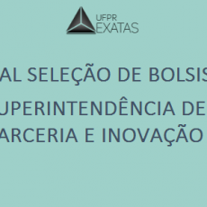 EDITAL Nº.:01/2021 DE SELEÇÃO DE ALUNO BOLSISTA